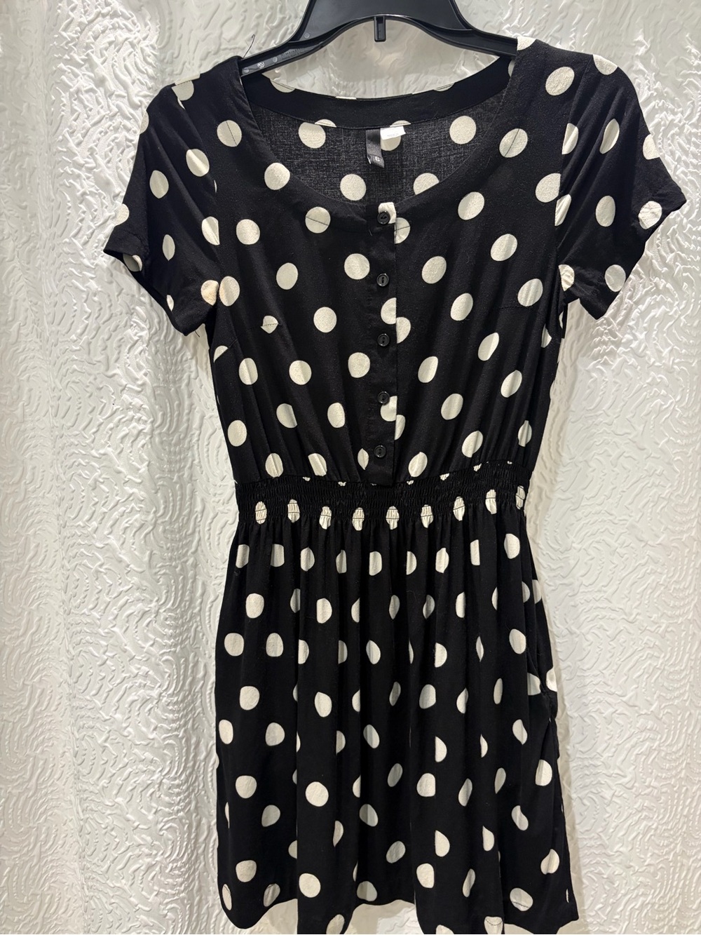 H&M Small Black Polka Dot Short Dress